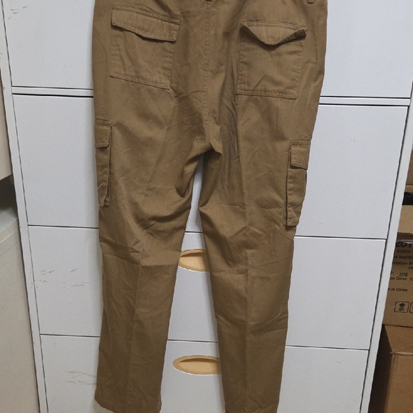 Denim & Rivets Men's Brown Cargo Pants Size 36 Classic Utility Workwear - Picture 6 of 8